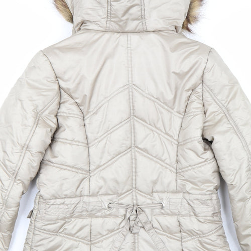 George Womens Gold   Parka Coat Size 8