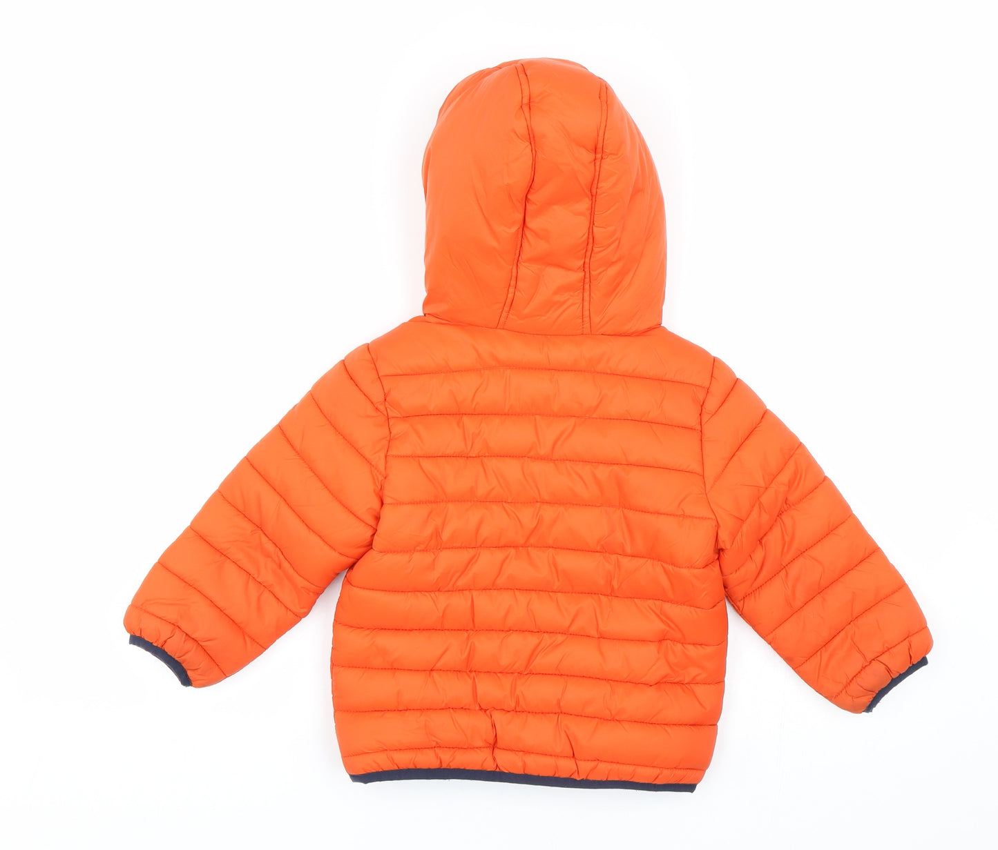F&F Boys Orange   Puffer Jacket Coat Size 3-4 Years