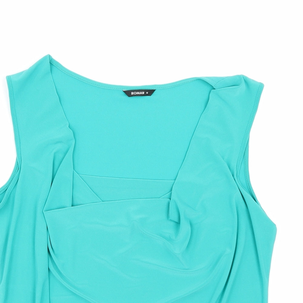 Roman Womens Green   Basic Tank Size 16