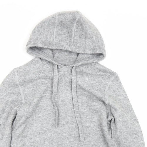 George Womens Grey   Pullover Hoodie Size S