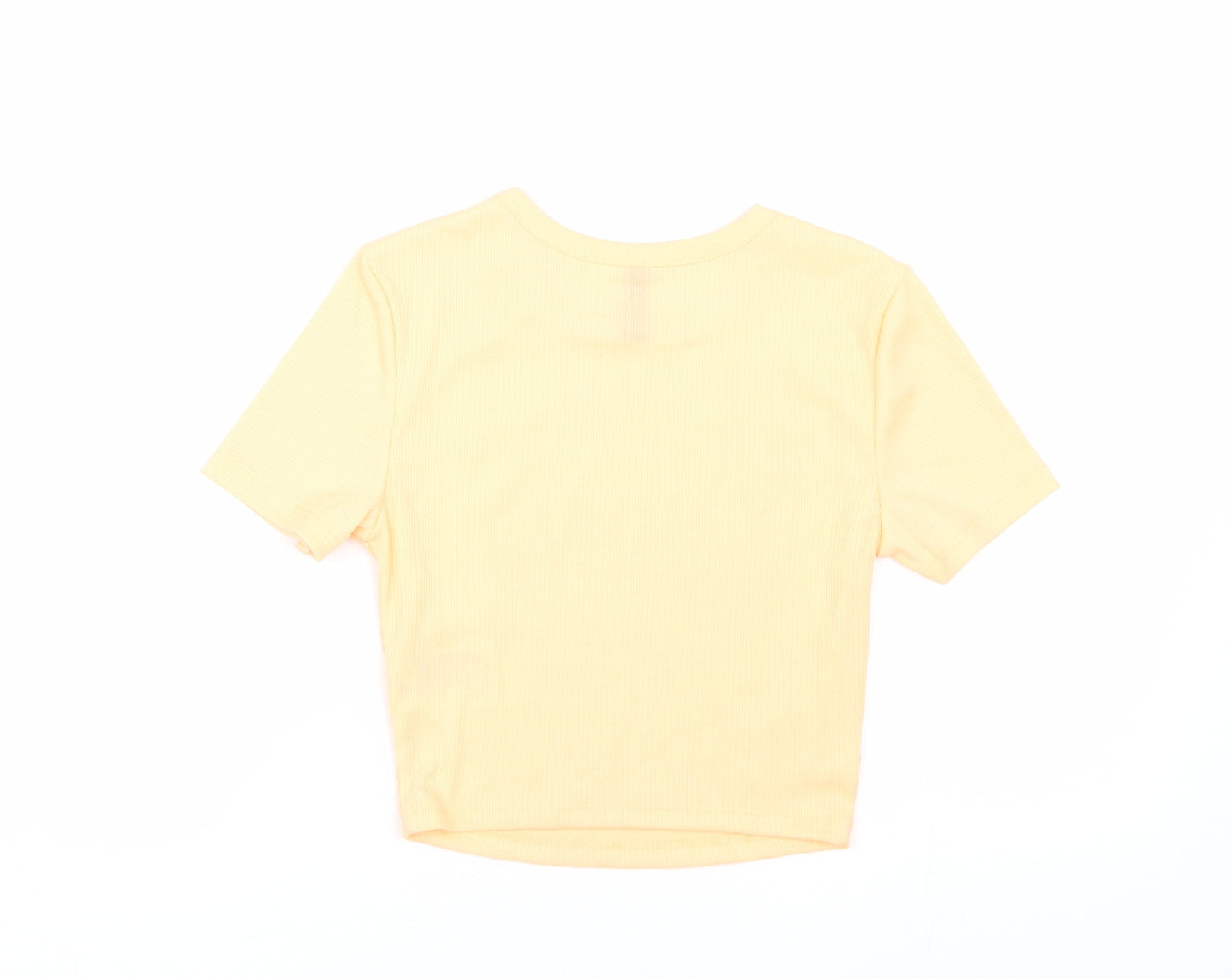 H&M Womens Orange   Cropped T-Shirt Size XS