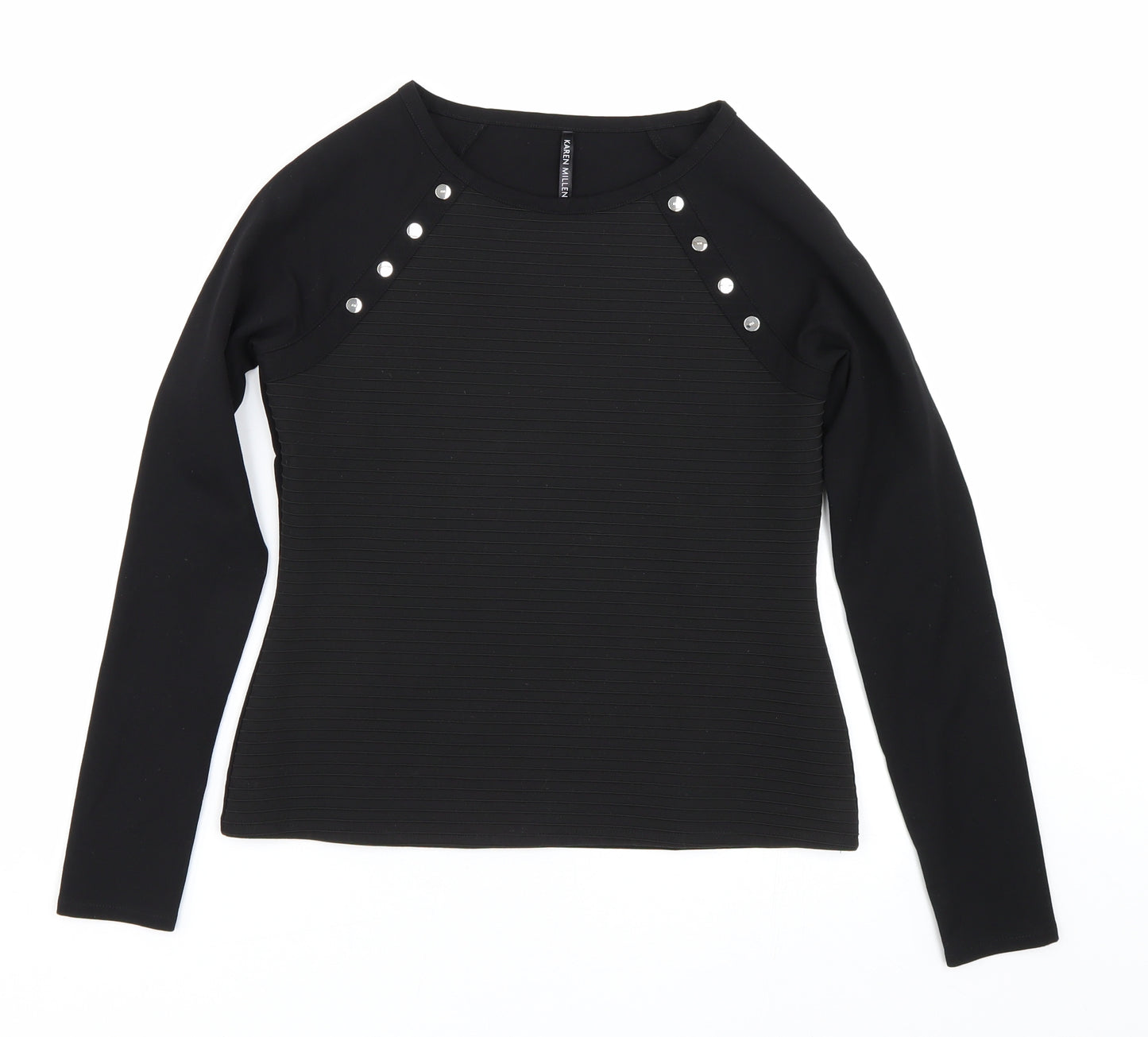Karen Millen Womens Black   Basic T-Shirt Size 12