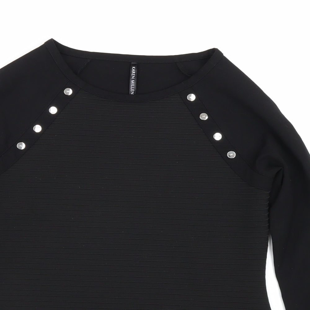 Karen Millen Womens Black   Basic T-Shirt Size 12