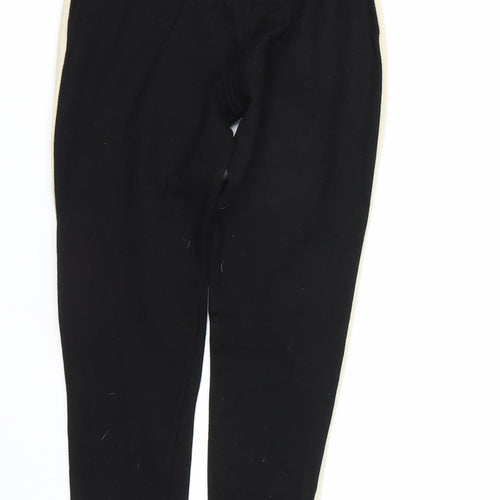 NEXT Womens Black Striped  Capri Leggings Size 8 L26 in