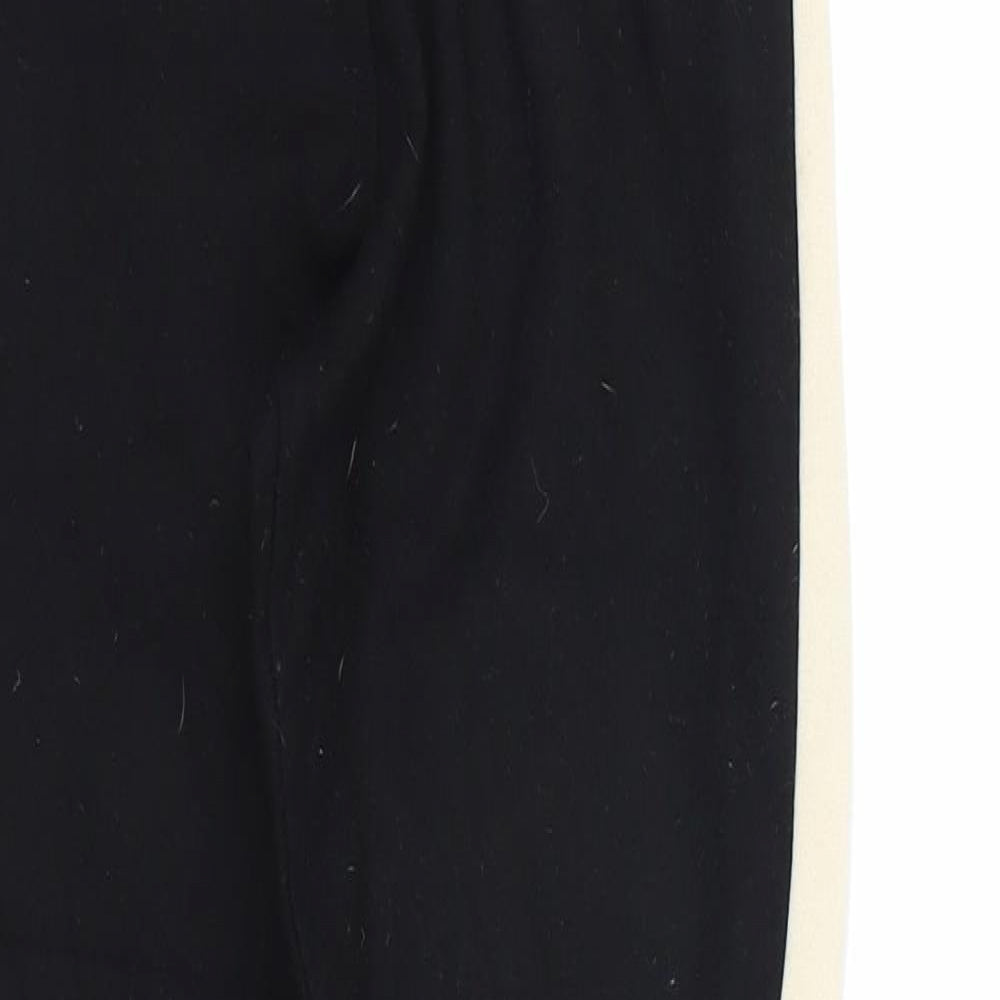 NEXT Womens Black Striped  Capri Leggings Size 8 L26 in