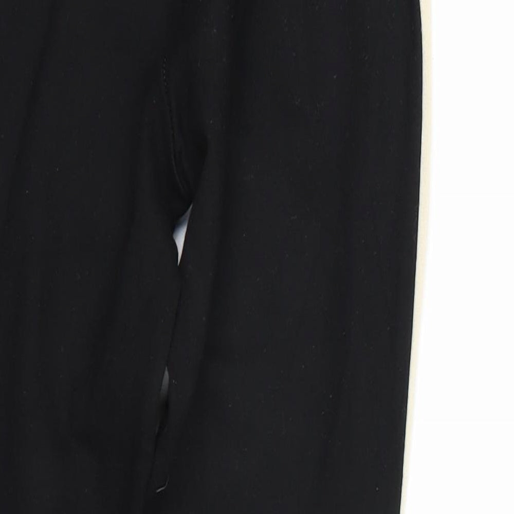 NEXT Womens Black Striped  Capri Leggings Size 8 L26 in