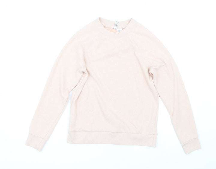 H&M Womens Pink Pullover Sweatshirt Size XS