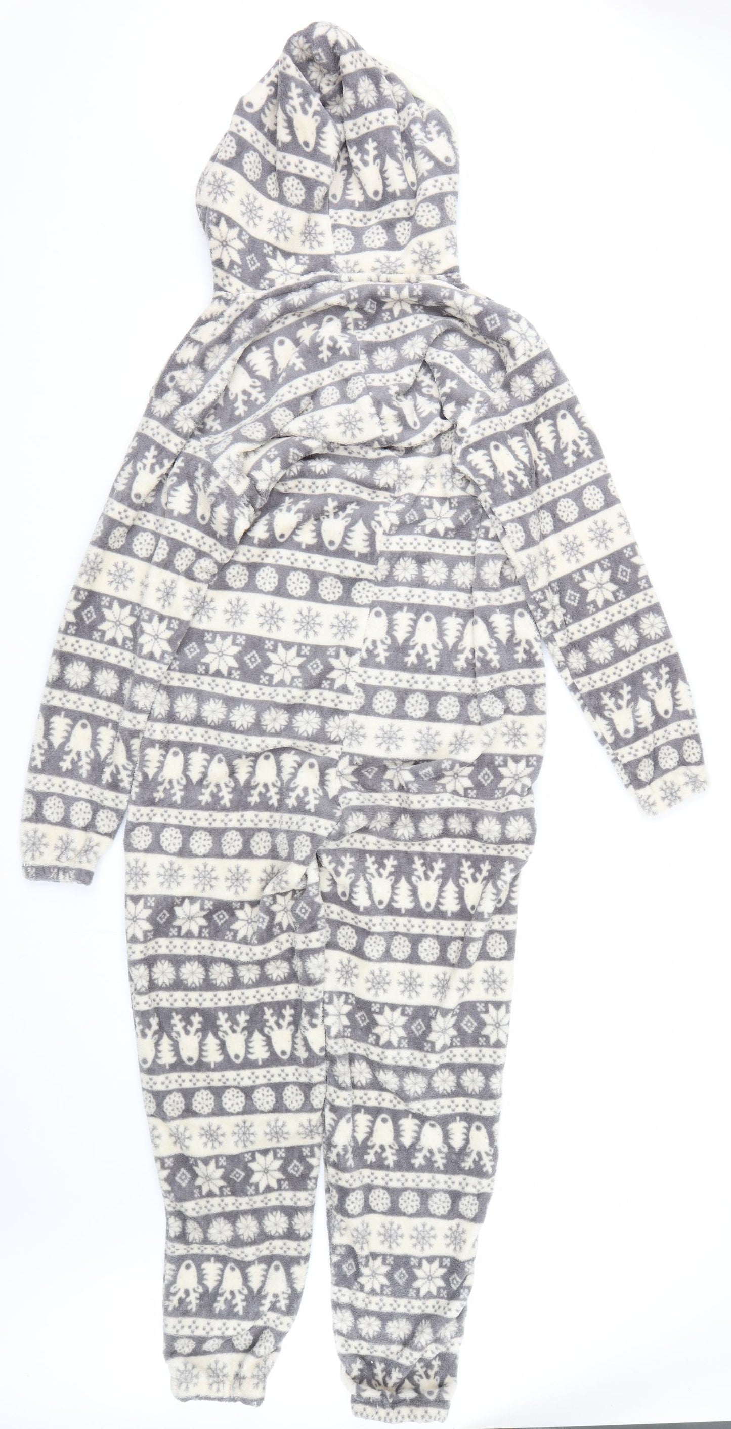 Sweet snuggles Womens Grey Fair Isle  Cami One Piece Size S