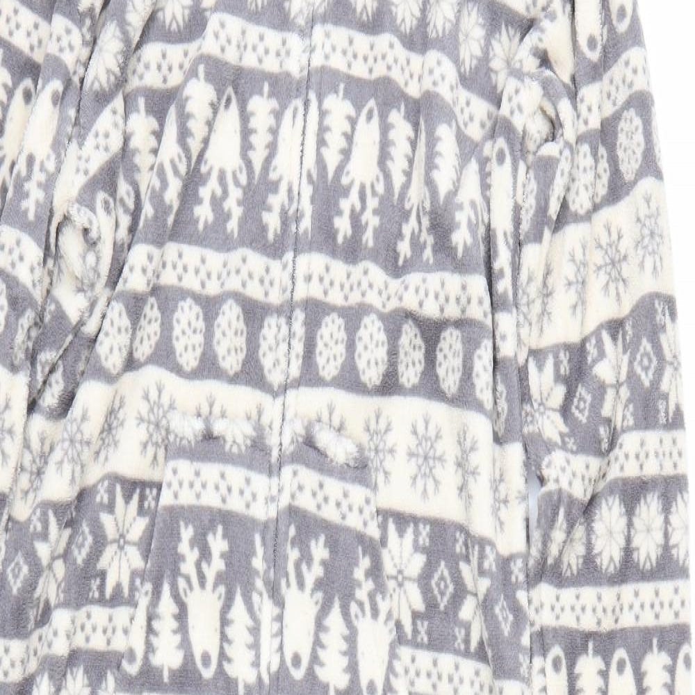 Sweet snuggles Womens Grey Fair Isle  Cami One Piece Size S