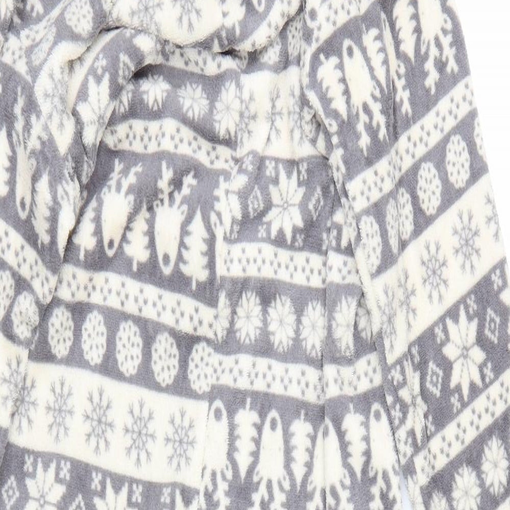 Sweet snuggles Womens Grey Fair Isle  Cami One Piece Size S