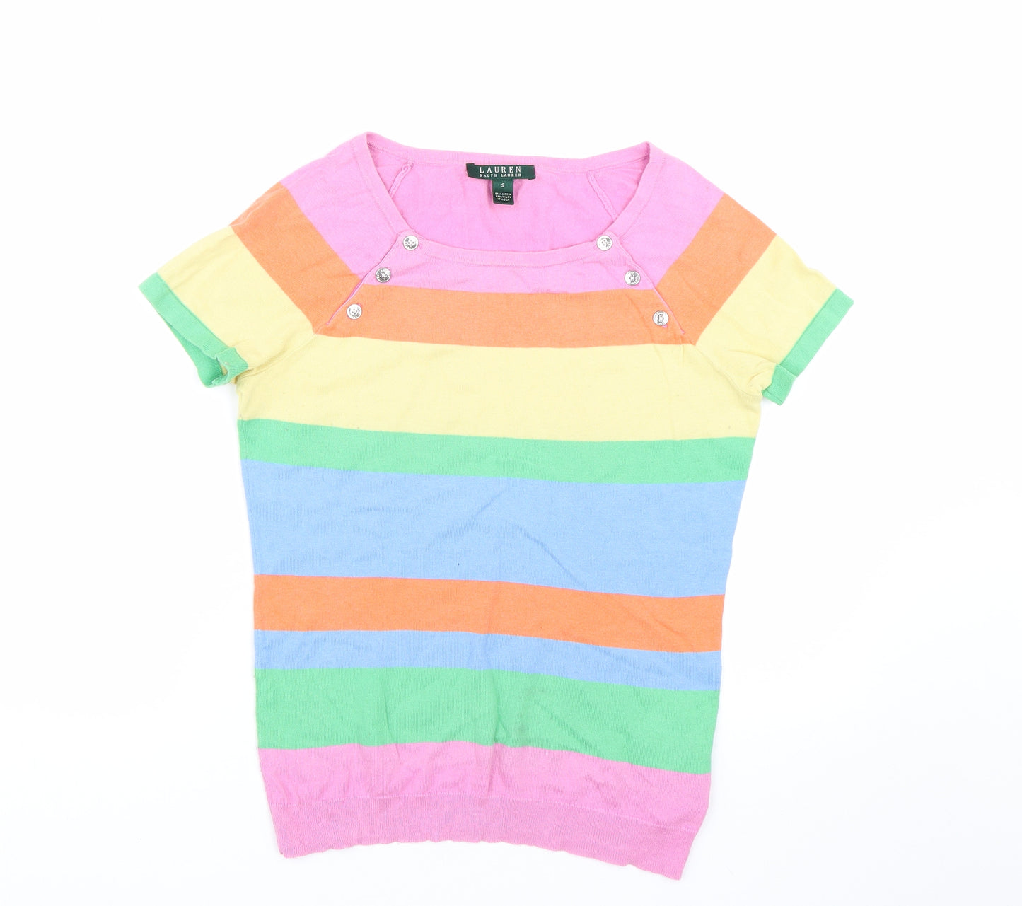 Ralph Lauren Womens Multicoloured Striped  Pullover Jumper Size S