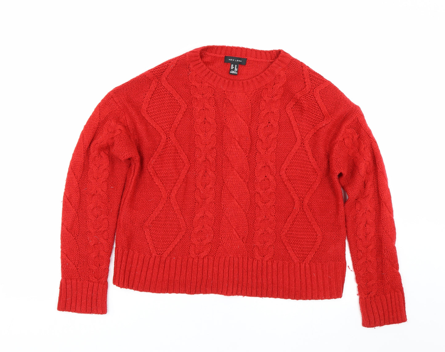 New Look Womens Red   Pullover Jumper Size M