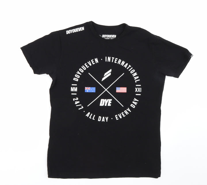 Doyoueven Mens Black T-Shirt Size M
