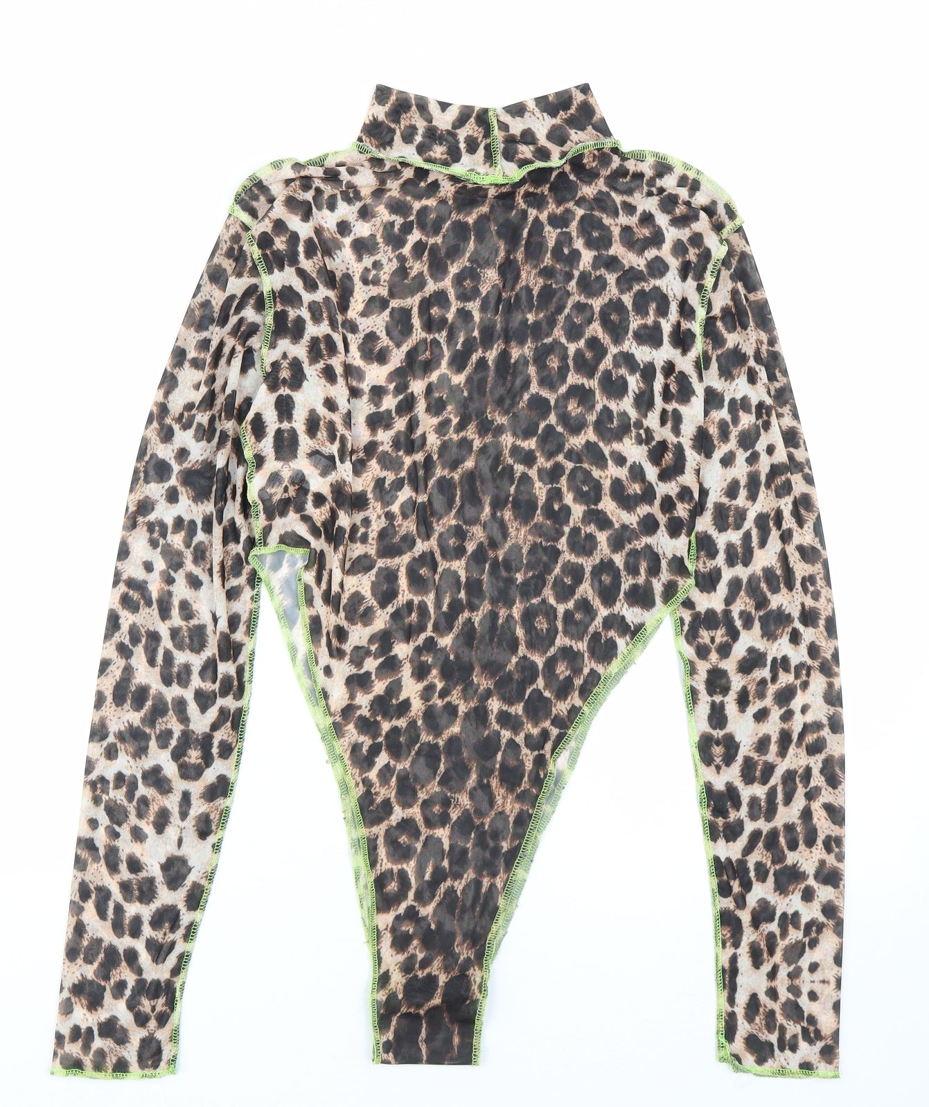 I SAW IT FIRST Womens Brown Animal Print  Catsuit One-Piece Size 12