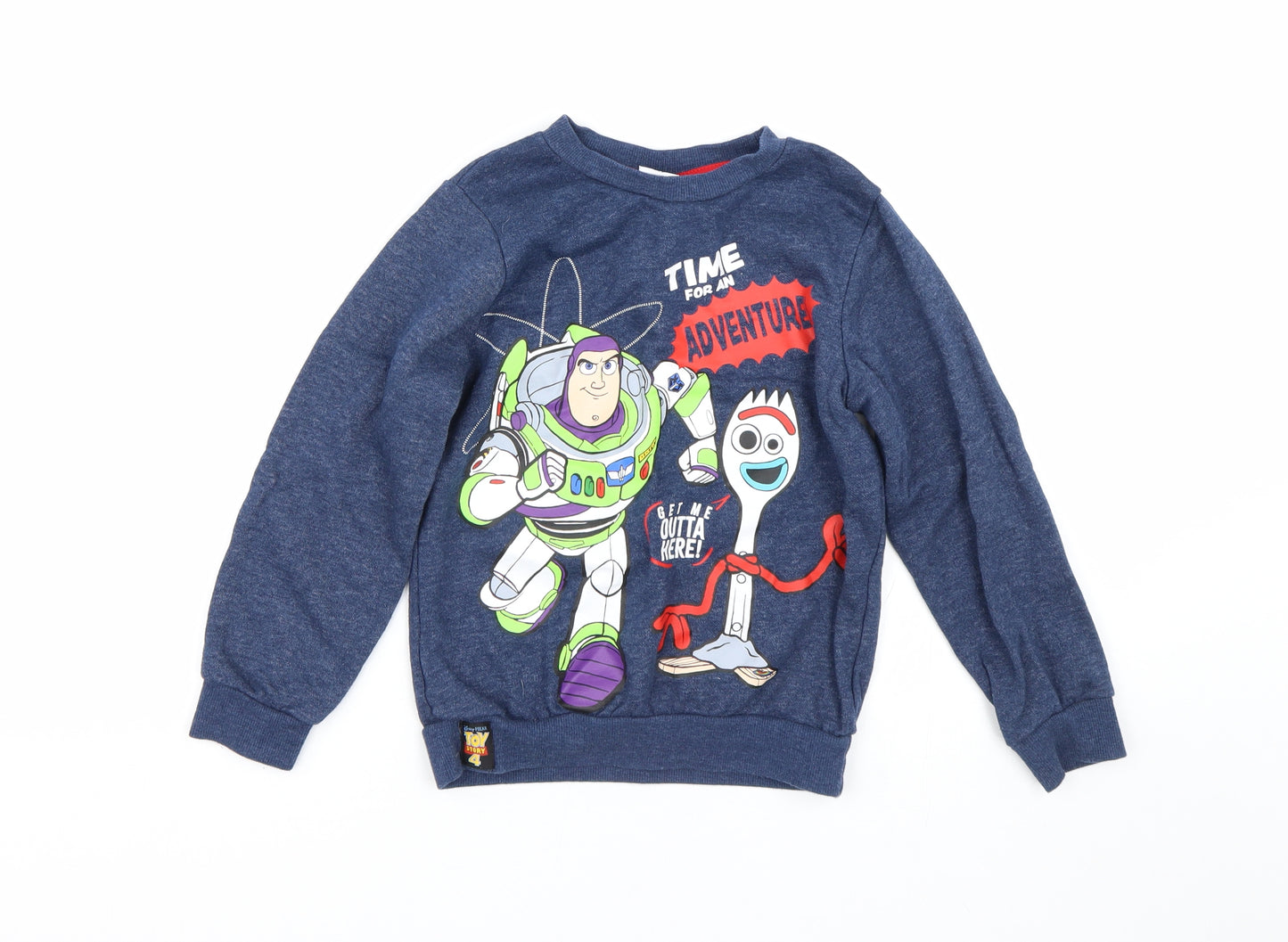 Toy Story 4 Boys Blue   Pullover Sweatshirt Size 7-8 Years  - Toy Story