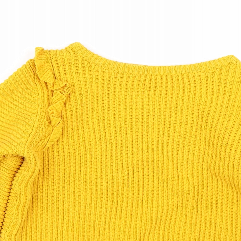 NEXT Womens Yellow   Pullover Jumper Size 12