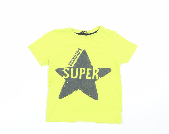 George Girls Green   Basic T-Shirt Size 2-3 Years
