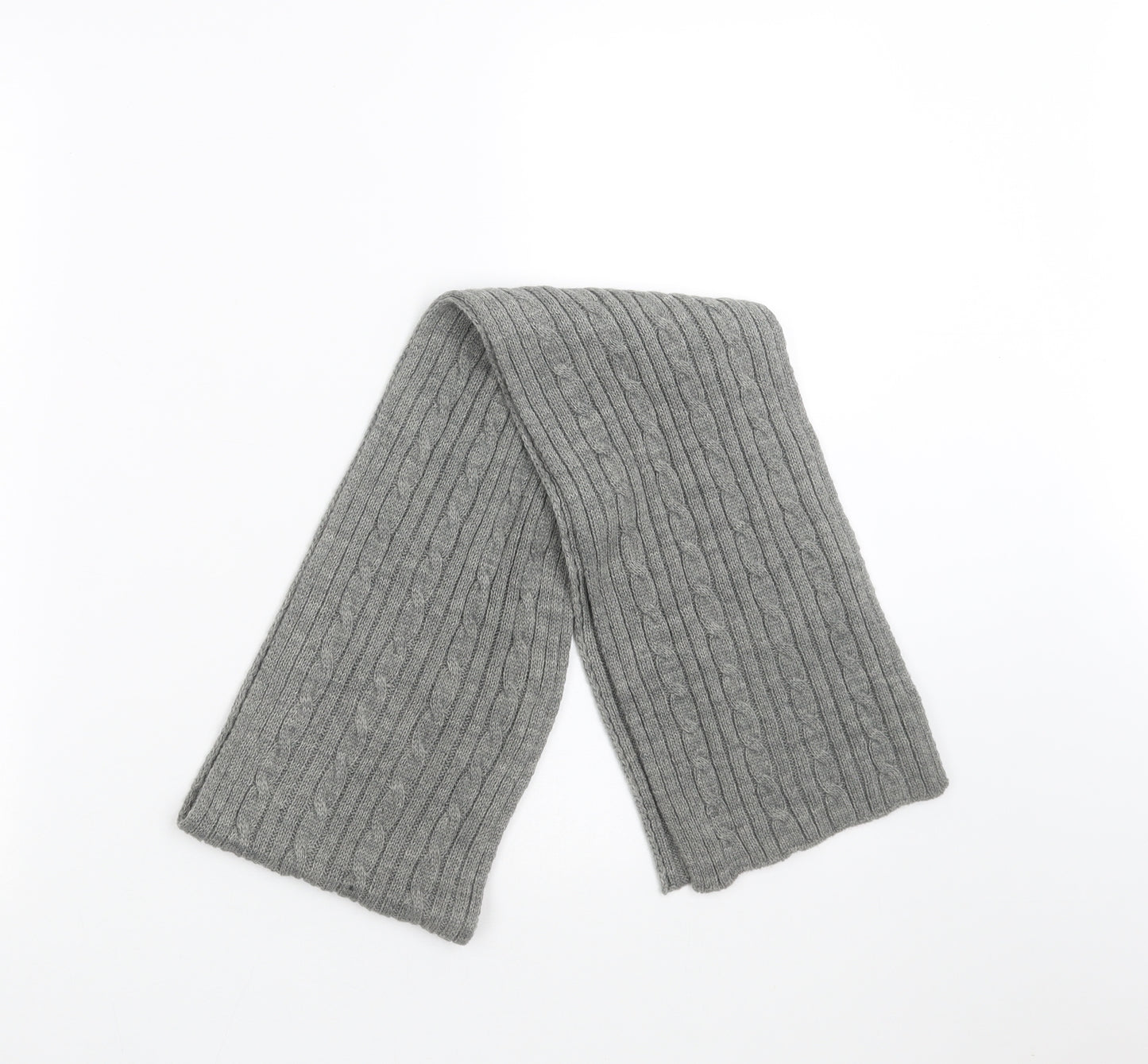 Hammond Mens Grey  Knit Scarf  One Size