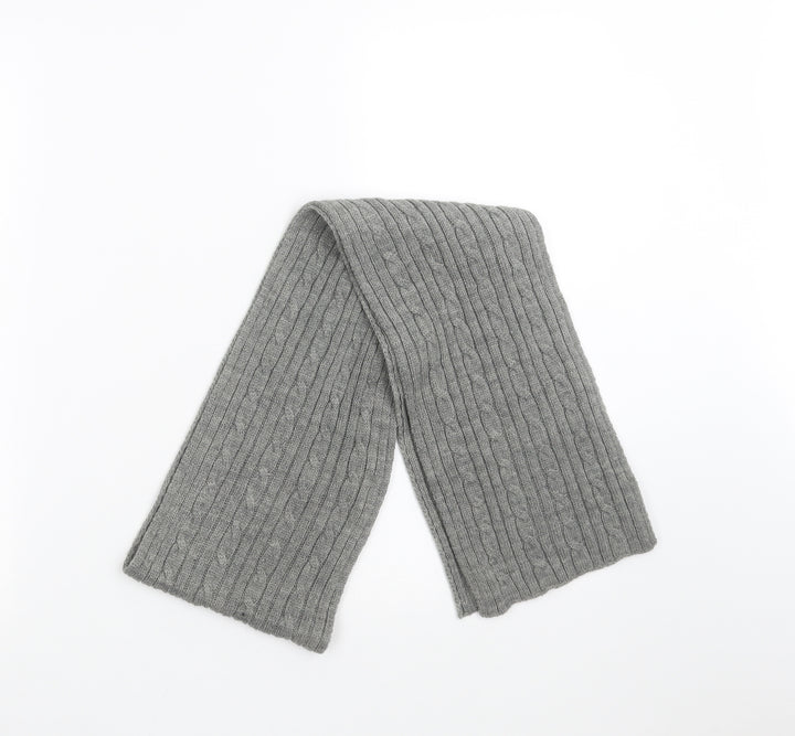 Hammond Mens Grey  Knit Scarf  One Size