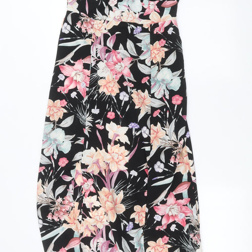 New Look Womens Black Floral  Maxi  Size 10