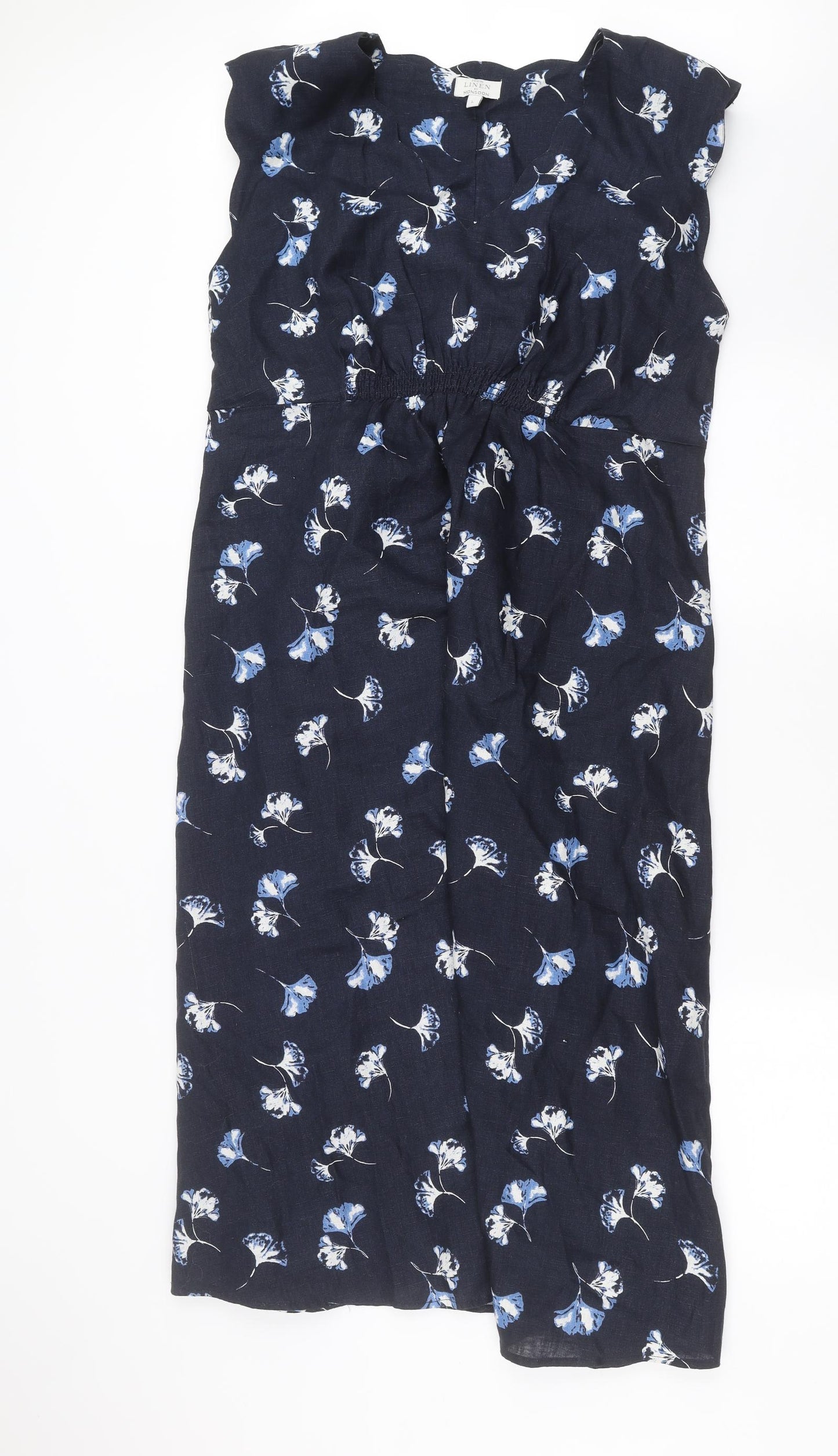 Monsoon Womens Blue Floral  Maxi  Size L
