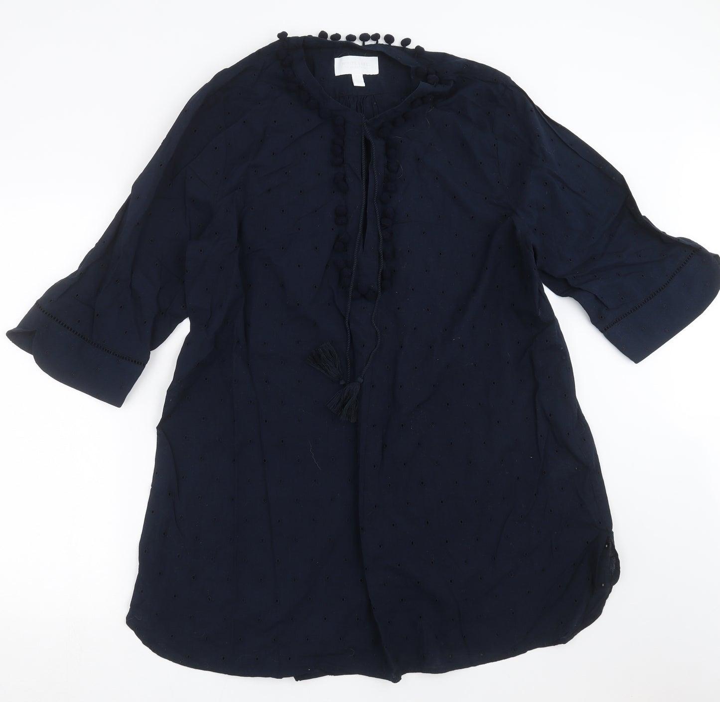 WHITE LABEL  Womens Blue   Tunic Blouse Size 14