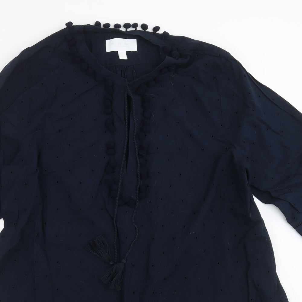 WHITE LABEL  Womens Blue   Tunic Blouse Size 14