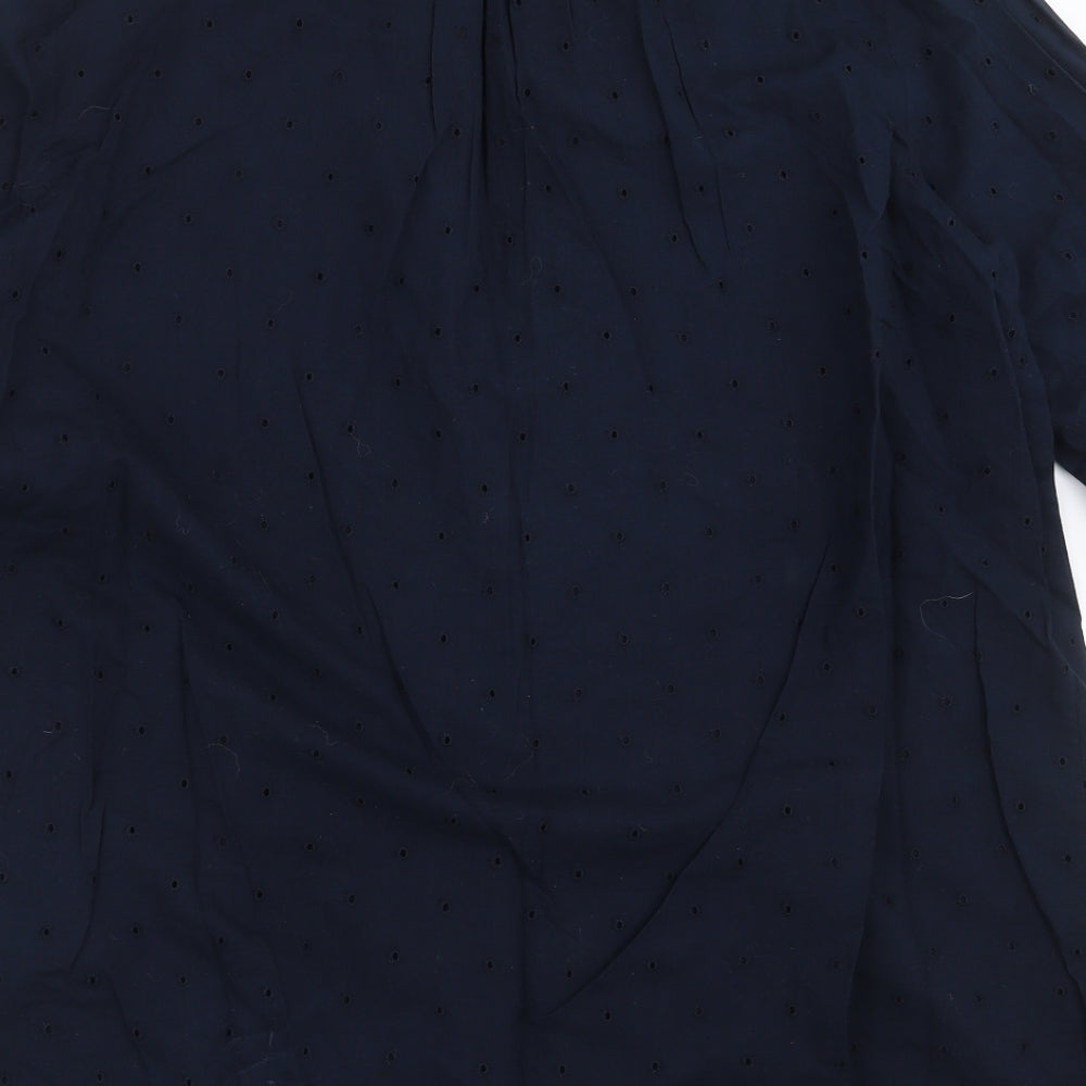 WHITE LABEL  Womens Blue   Tunic Blouse Size 14