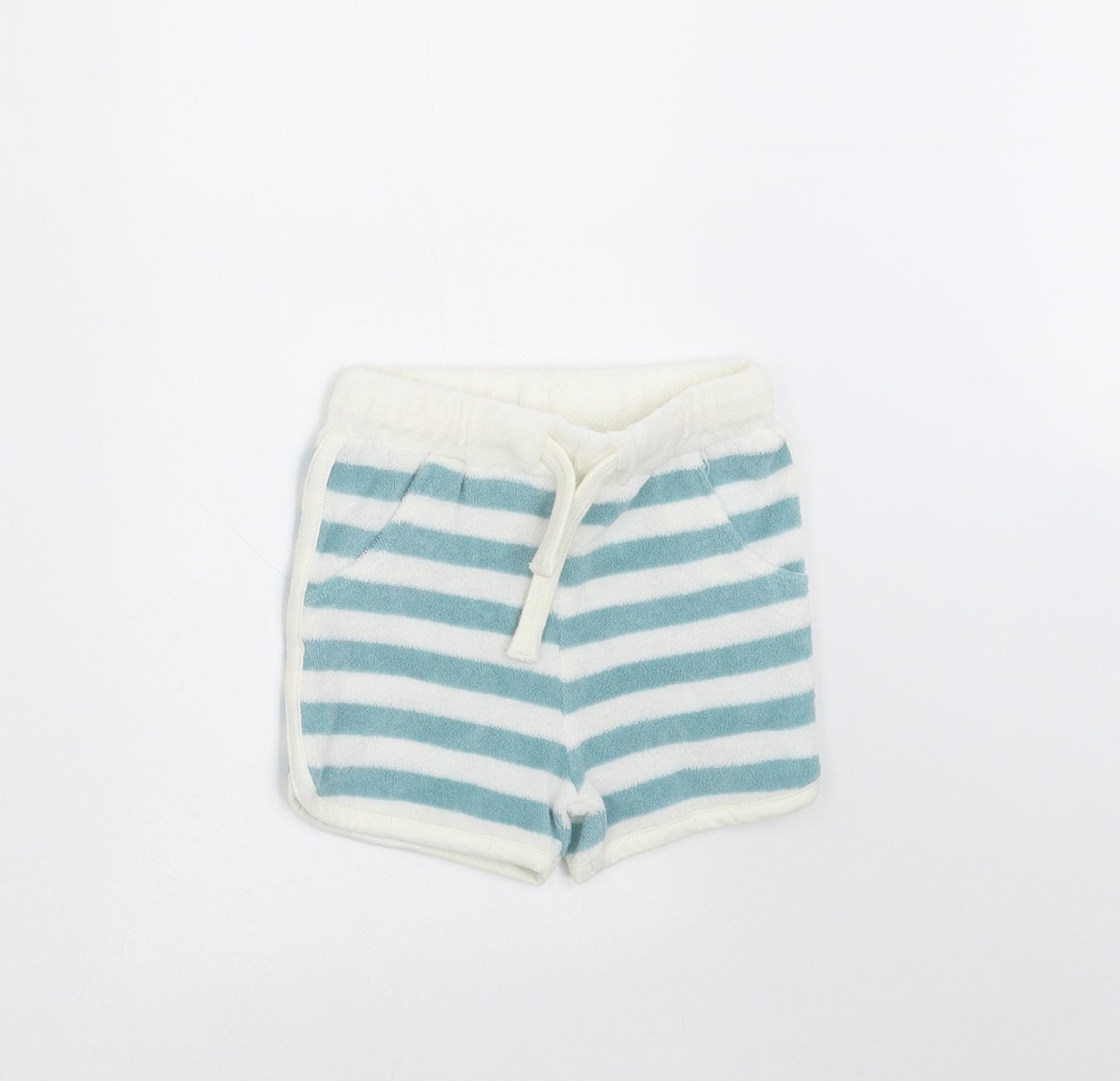 Marks and Spencer Baby Green Striped   Trousers Size 0-3 Months  - shorts