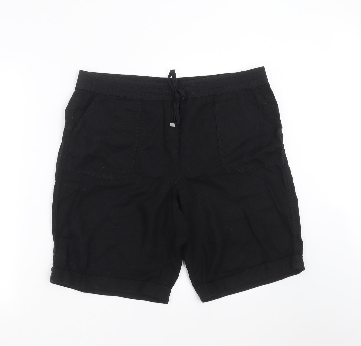 George Womens Black   Bermuda Shorts Size 16