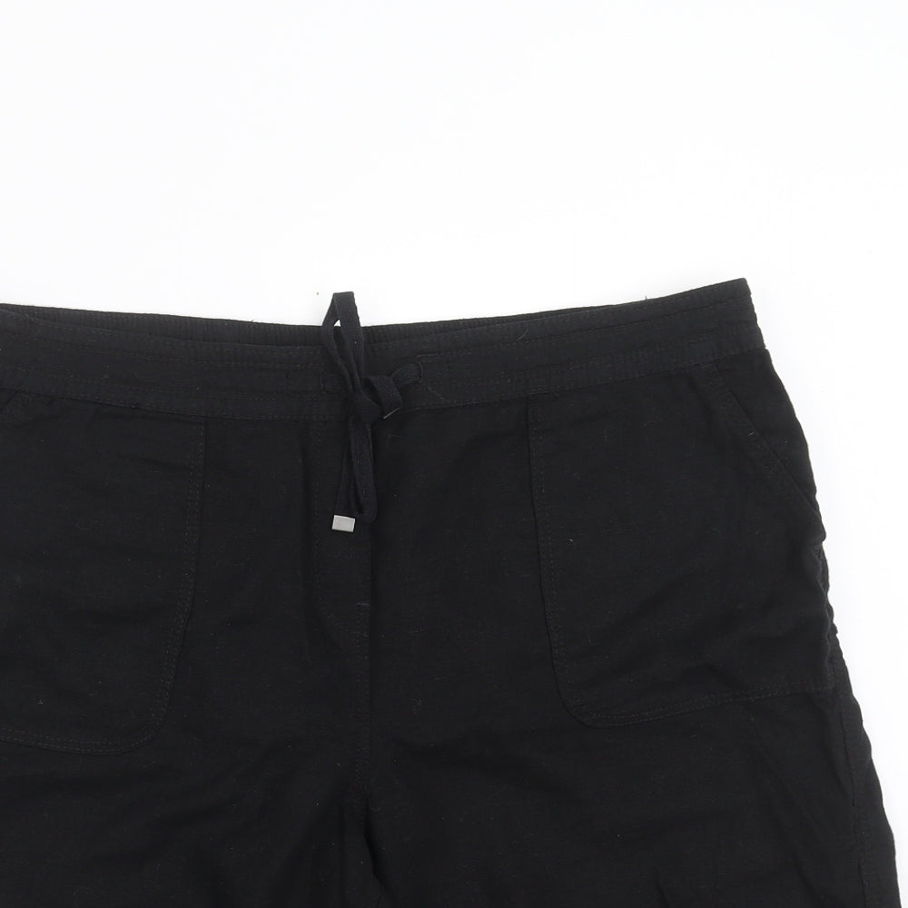 George Womens Black   Bermuda Shorts Size 16