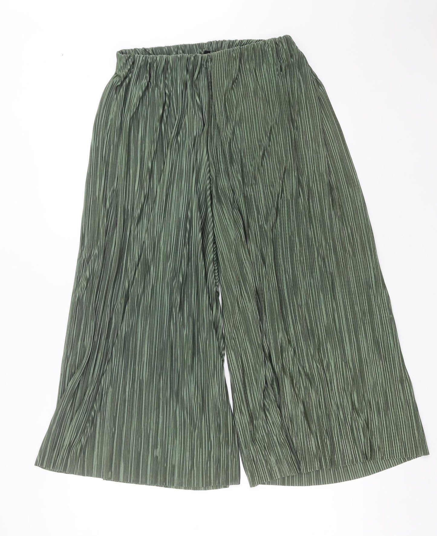 CAPSULE Womens Green   Cropped Trousers Size 10 L23 in