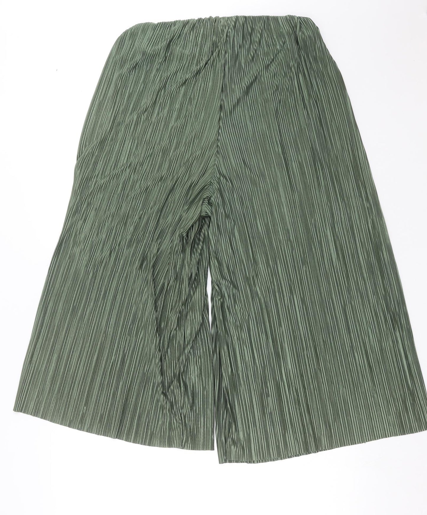CAPSULE Womens Green   Cropped Trousers Size 10 L23 in