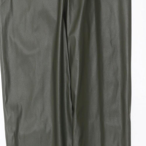 PRETTYLITTLETHING Womens Green   Trousers  Size 10 L32 in