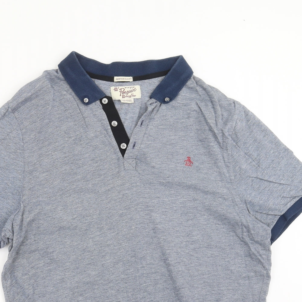 Penguin Mens Blue    Polo Size XL
