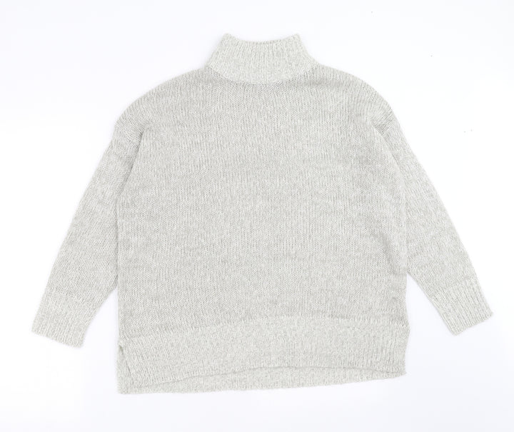 New Look Womens Grey  Knit Pullover Jumper Size M