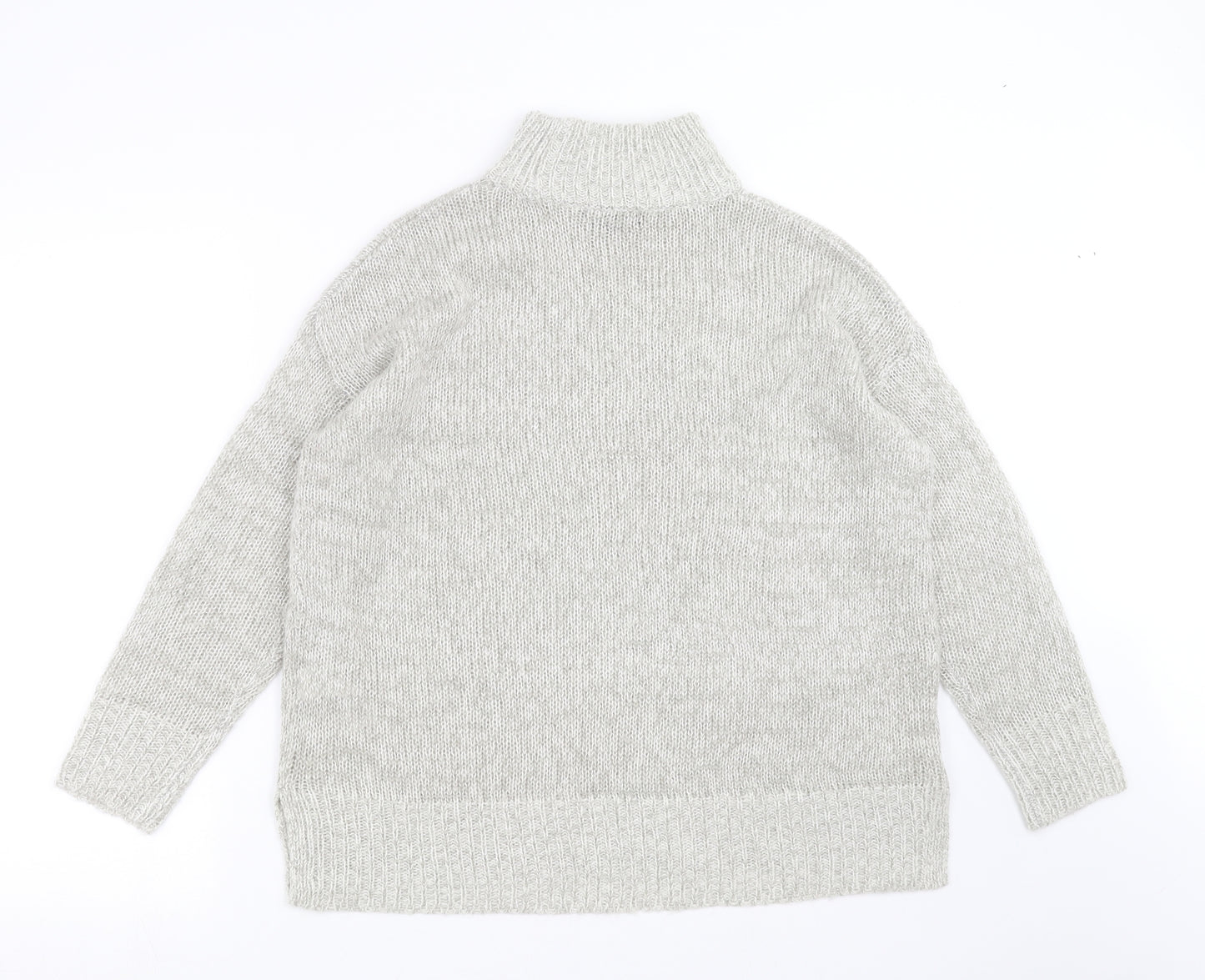 New Look Womens Grey  Knit Pullover Jumper Size M