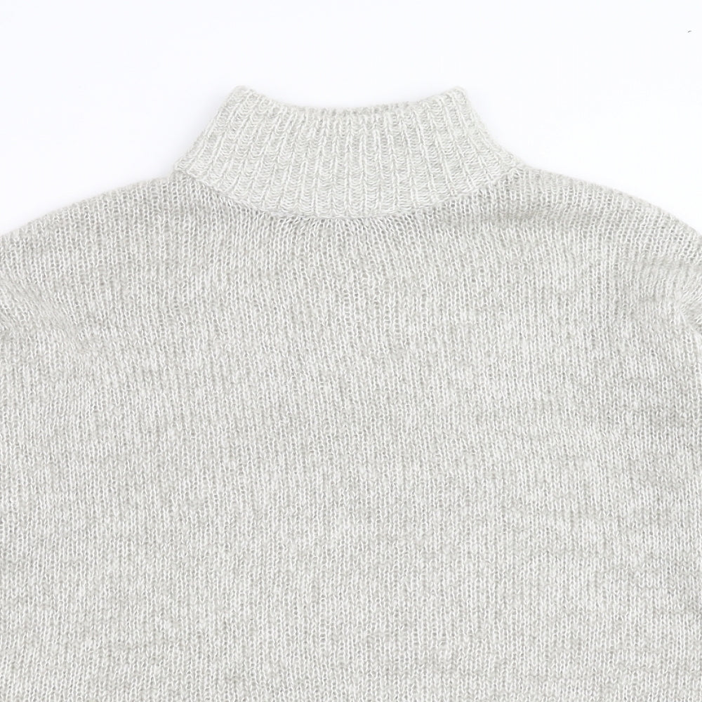 New Look Womens Grey  Knit Pullover Jumper Size M