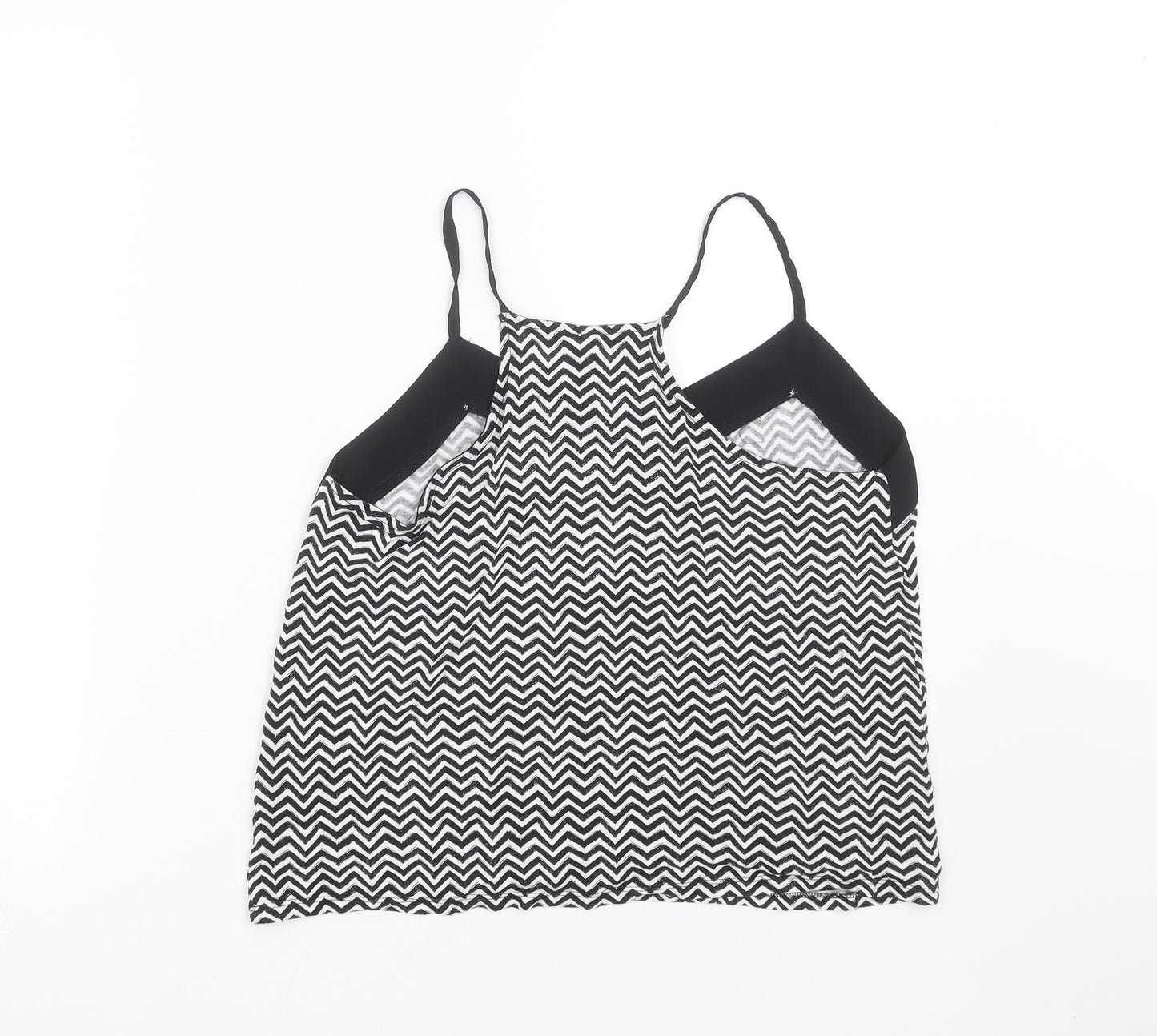 H&M Womens Black Geometric  Camisole Blouse Size S