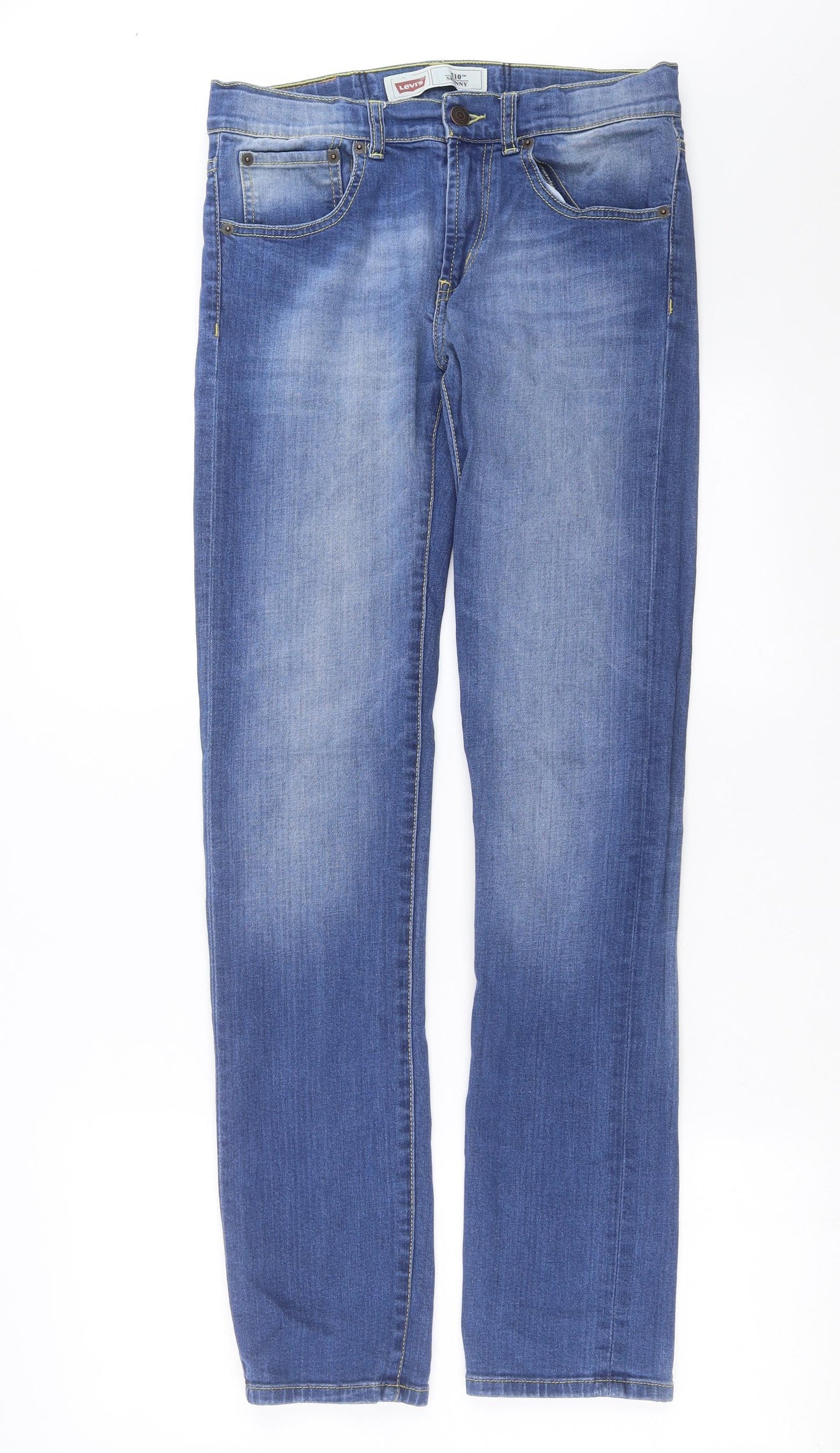 LEVIS Womens Blue  Denim Skinny Jeans Size 16 L32 in - 510