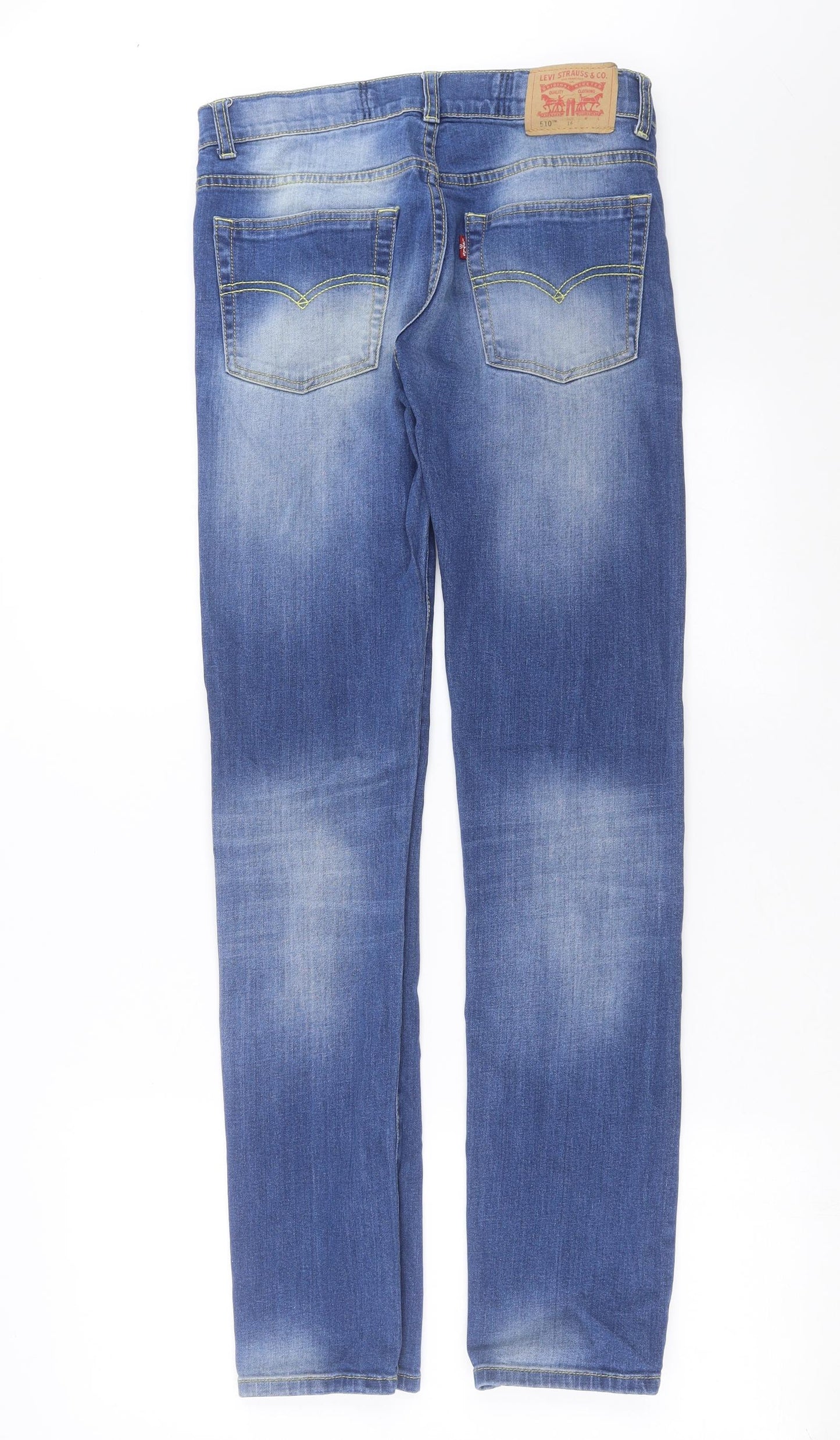 LEVIS Womens Blue  Denim Skinny Jeans Size 16 L32 in - 510