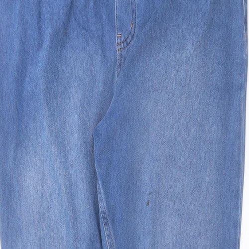 F&F Womens Blue  Denim Jegging Jeans Size 16 L29 in
