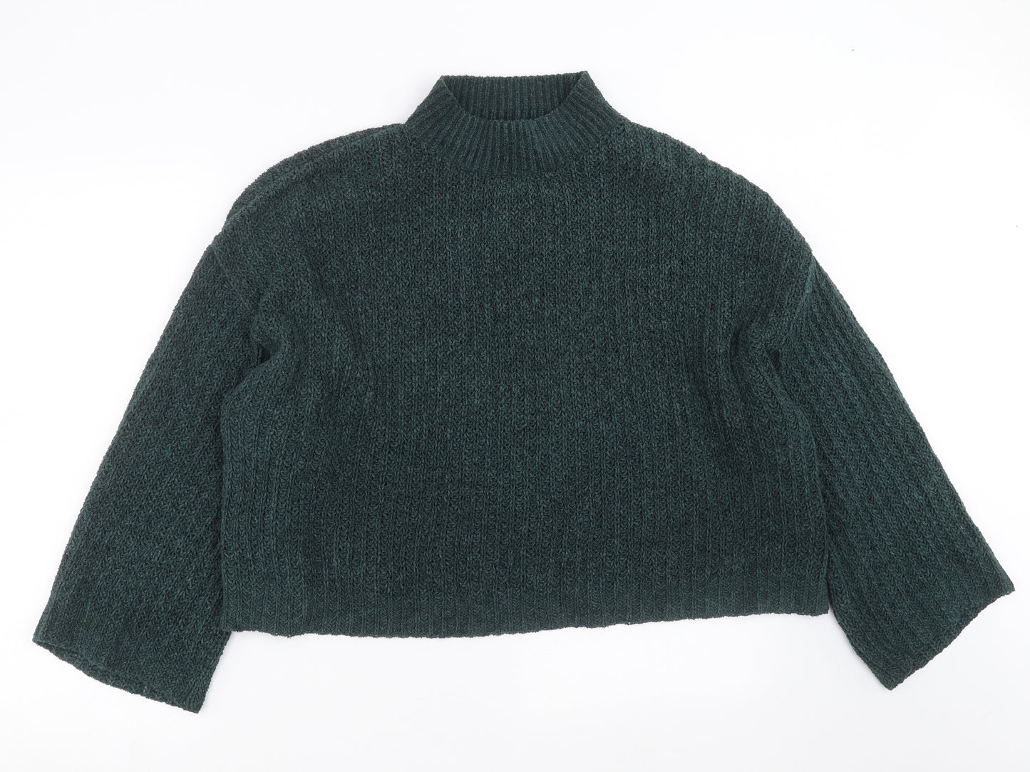 New Look Womens Green  Knit Pullover Jumper Size M