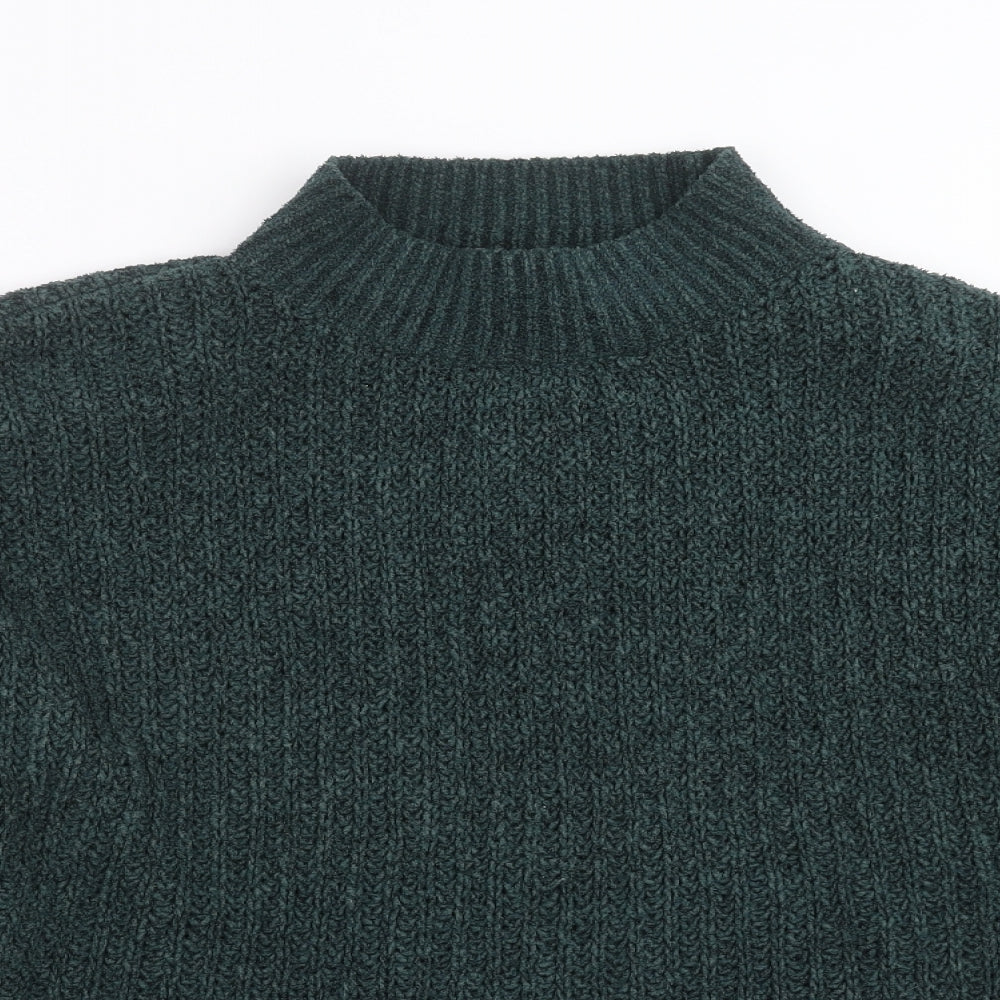 New Look Womens Green  Knit Pullover Jumper Size M