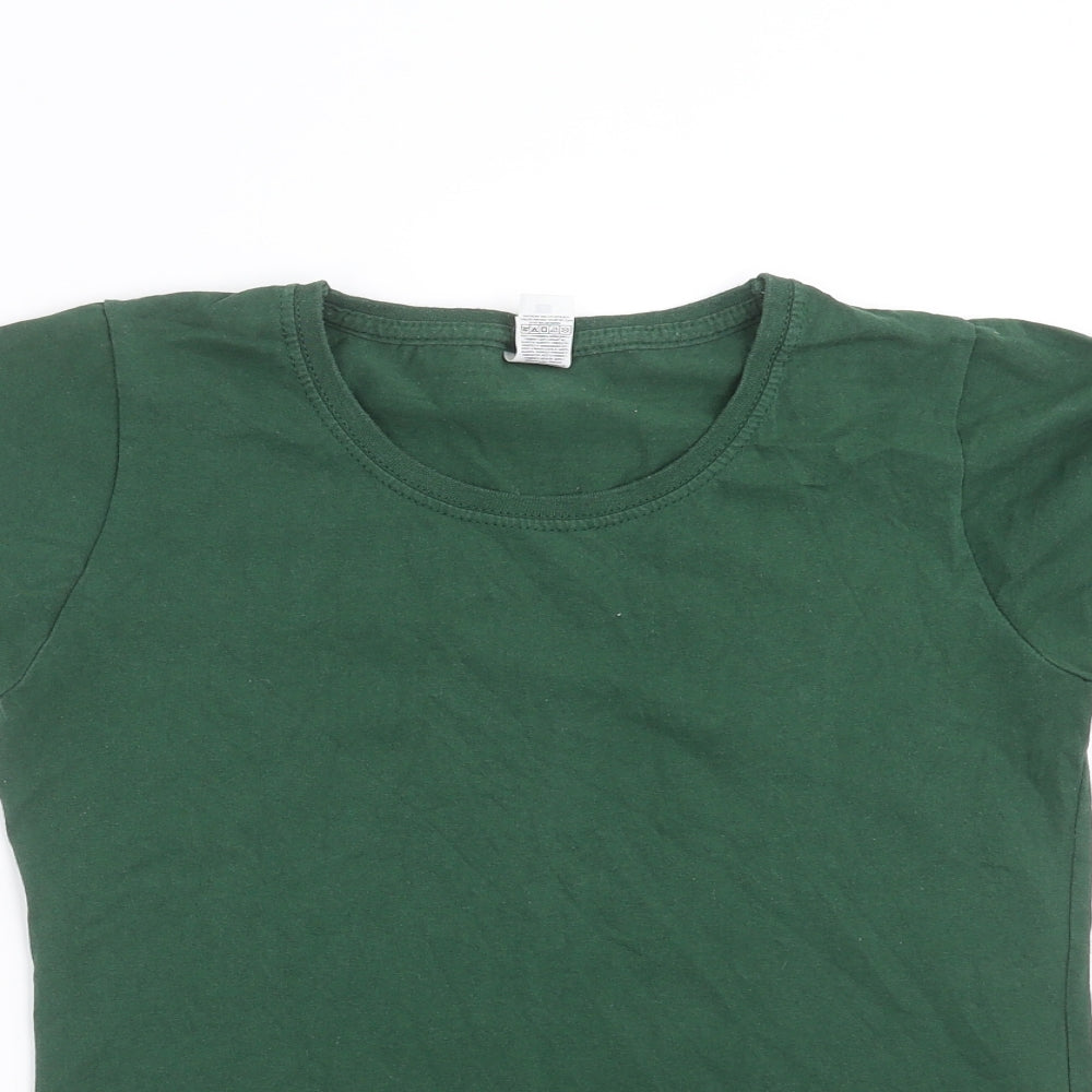 Fruit of the Loom Womens Green   Basic T-Shirt Size S