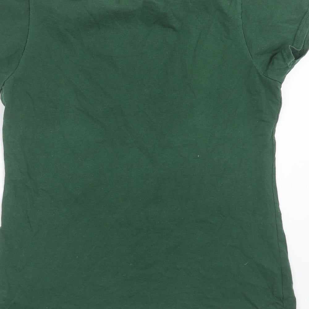 Fruit of the Loom Womens Green   Basic T-Shirt Size S