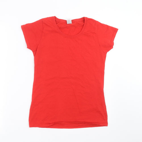 Fruit of the Loom Womens Red   Basic T-Shirt Size S