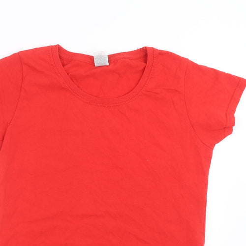 Fruit of the Loom Womens Red   Basic T-Shirt Size S