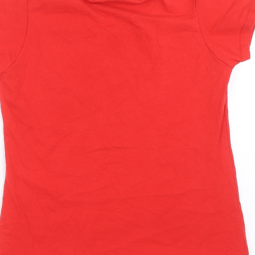 Fruit of the Loom Womens Red   Basic T-Shirt Size S