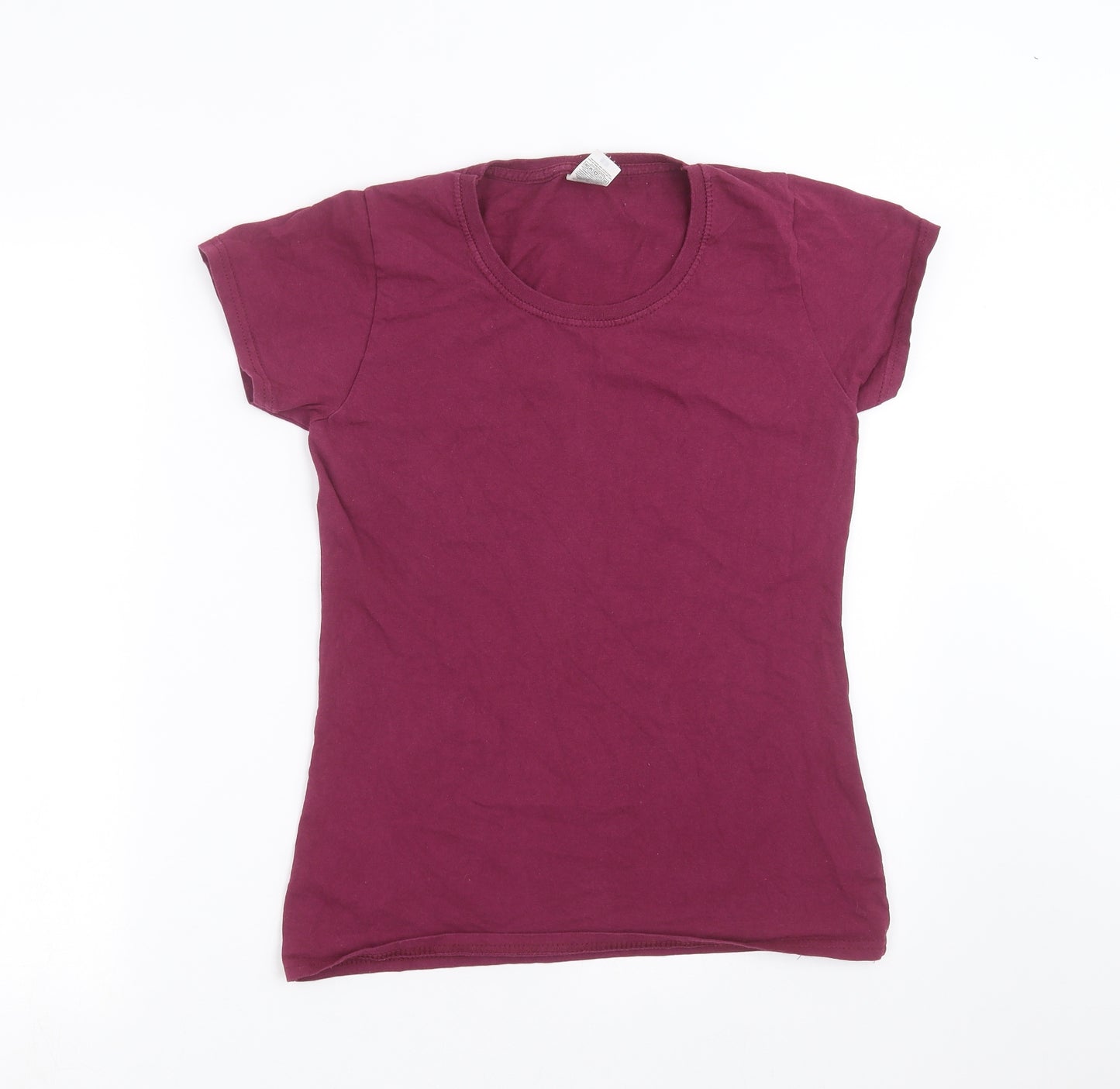 Fruit of the Loom Womens Purple   Basic T-Shirt Size S